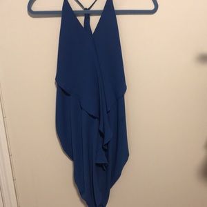 Cobalt blue tunic top